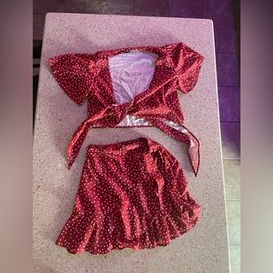 SHEIN skirt and tie top set